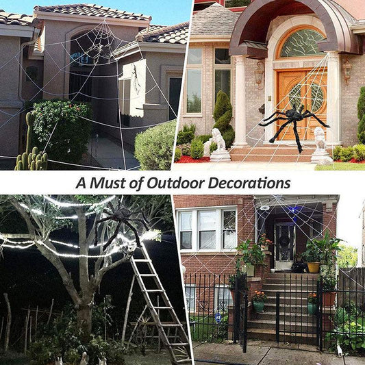 Large Furry Spider Halloween Decoration