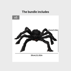 Large Furry Spider Halloween Decoration
