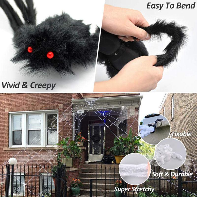 Large Furry Spider Halloween Decoration