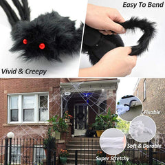 Large Furry Spider Halloween Decoration
