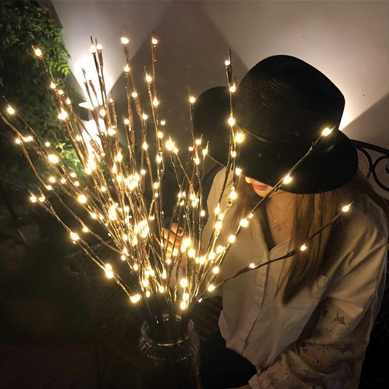 Twig Pathway Lights With 20 LED Bulbs