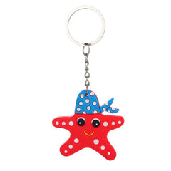 Set of 12 Marine Animal Keychains