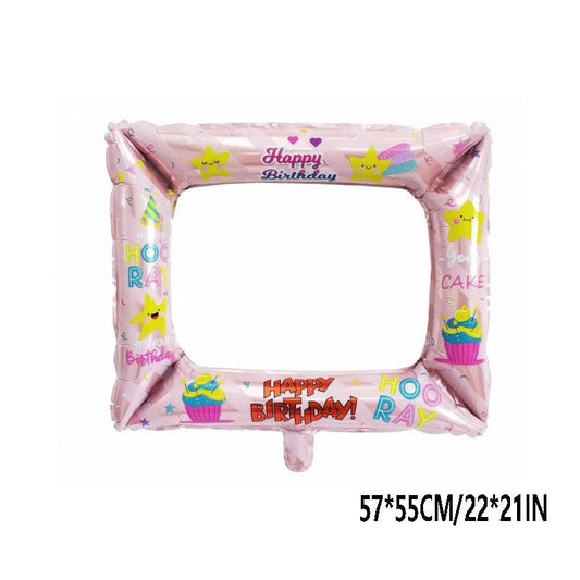 1pc 55 88 Cm Photo Frame Aluminum Film Balloon Birthday Party Decoration