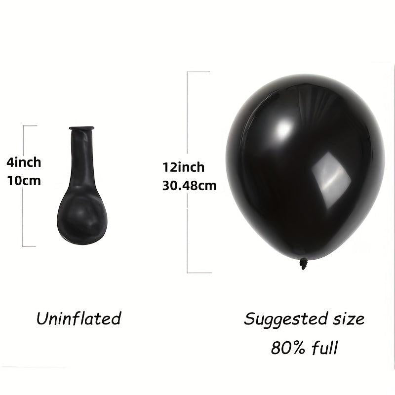 30pcs 10 inch Matte Latex Balloons with Ribbons for Party Decorations