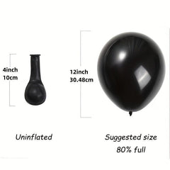 30pcs 10 inch Matte Latex Balloons with Ribbons for Party Decorations