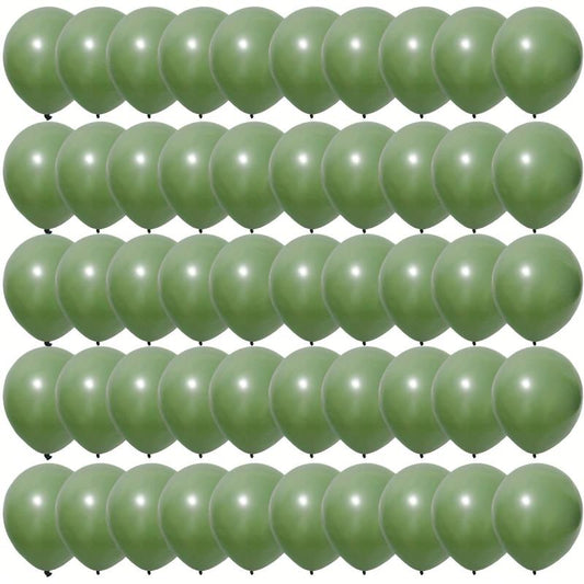50pcs Retro Green Balloons Garland Arch Kit - Green Theme Party Decorations
