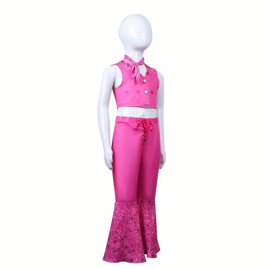Realistic Pink Pentagram Set Cosplay Costume for Kids