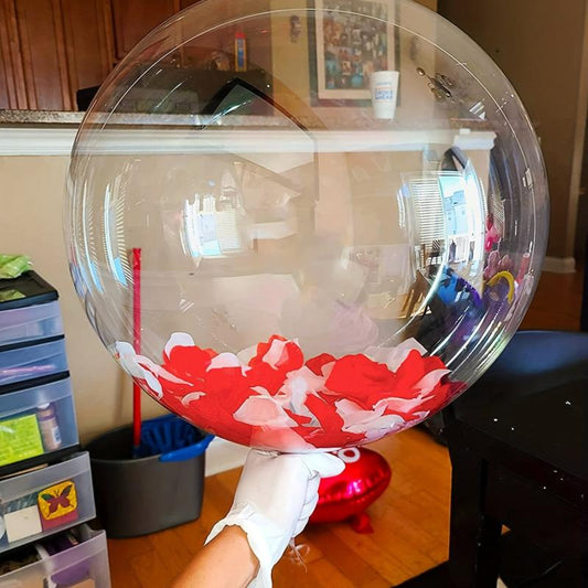 10pcs 45 Transparent Balloons Romantic Birthday Party Scene Decoration
