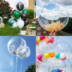 10pcs 45 Transparent Balloons Romantic Birthday Party Scene Decoration