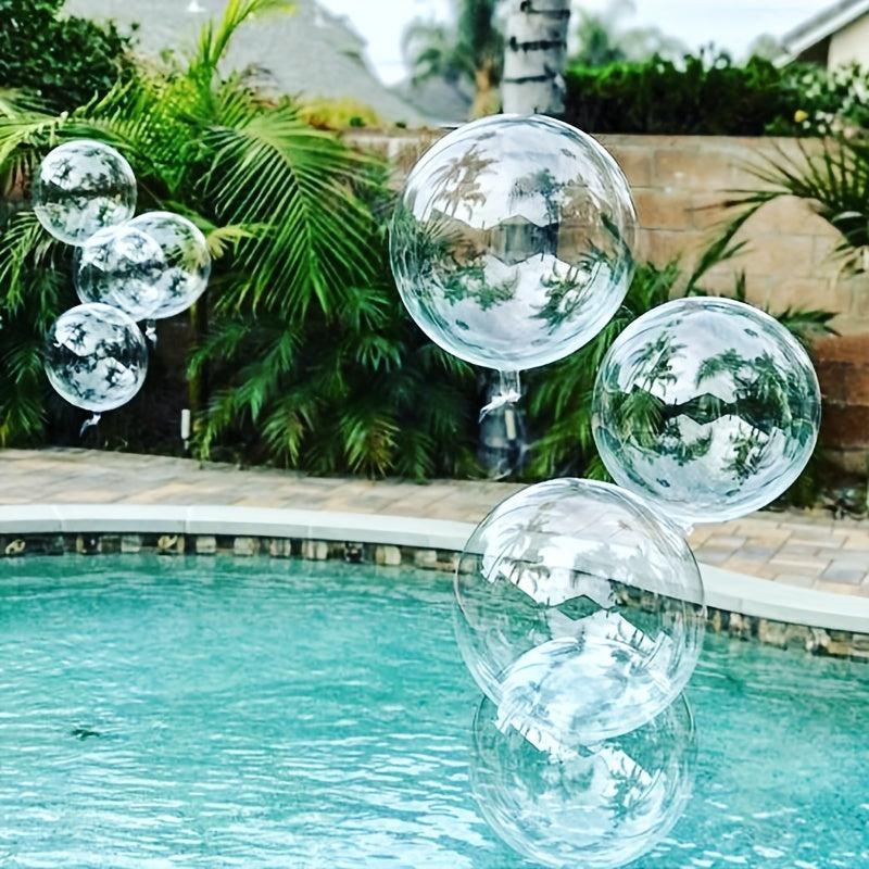 10pcs 45 Transparent Balloons Romantic Birthday Party Scene Decoration