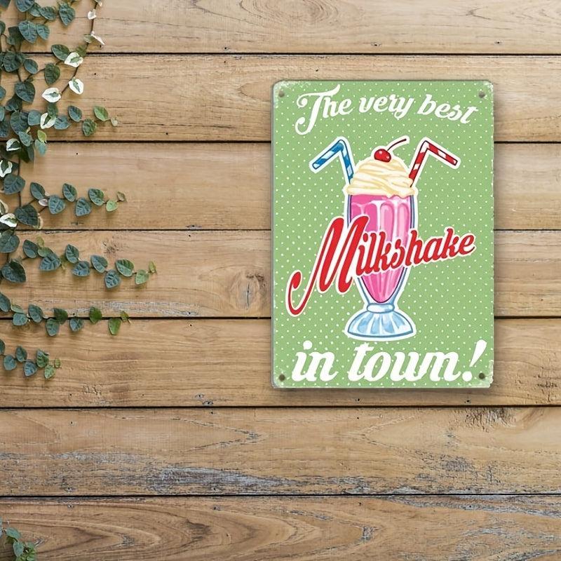 Vintage Milkshake Retro Tin Sign