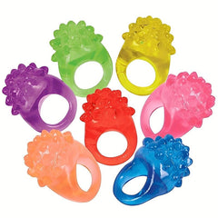 6pcs LED Luminous Ring Neon Light Ring Toy For Party Decoration