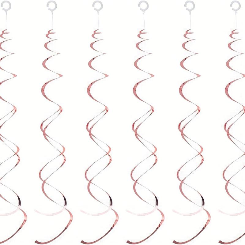 12pcs Foil Swirl Hanging Decoration Birthday Halloween Wedding