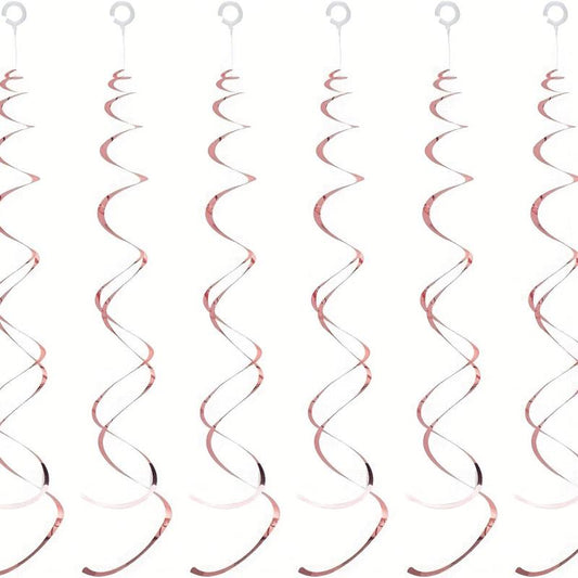 12pcs Foil Swirl Hanging Decoration Birthday Halloween Wedding