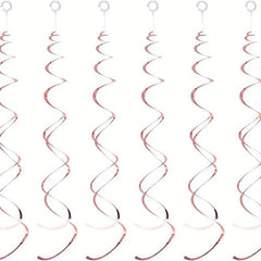 12pcs Foil Swirl Hanging Decoration Birthday Halloween Wedding