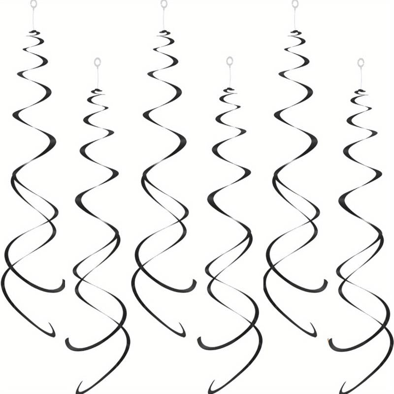 12pcs Foil Swirl Hanging Decoration Birthday Halloween Wedding
