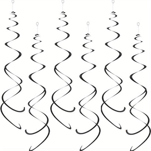 12pcs Foil Swirl Hanging Decoration Birthday Halloween Wedding