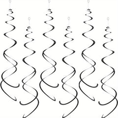 12pcs Foil Swirl Hanging Decoration Birthday Halloween Wedding