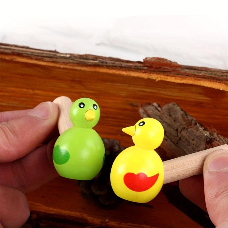 Kids Wooden Toy Mini Whistle Bird Musical Toy