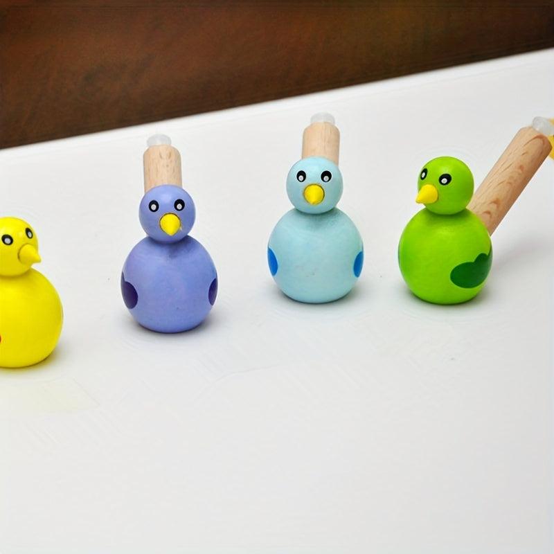Kids Wooden Toy Mini Whistle Bird Musical Toy