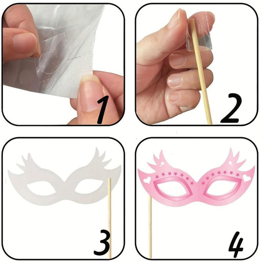 53Pcs Wedding Photo Booth Props for Fun Bridal Shower & Bachelorette Party