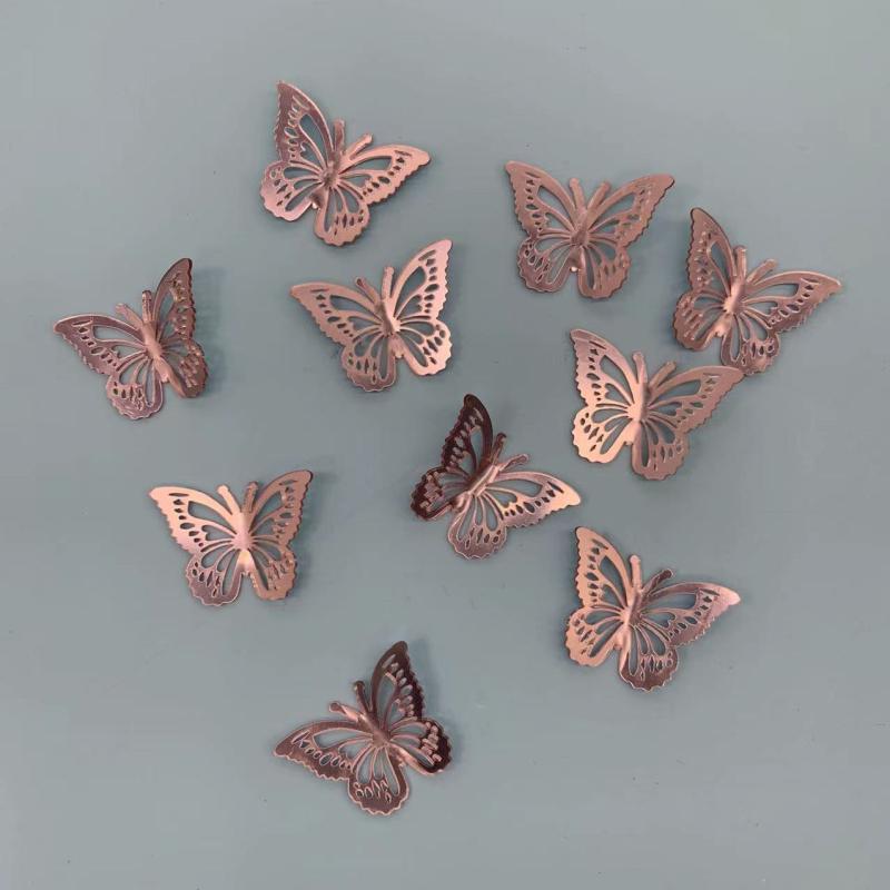 3D Acrylic Butterfly Cake Decor Birthday Cake Acrylic Solid Butterfly