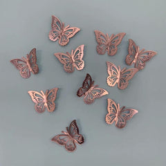3D Acrylic Butterfly Cake Decor Birthday Cake Acrylic Solid Butterfly
