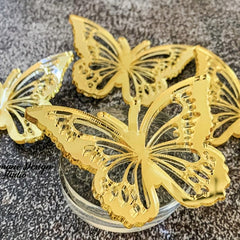 3D Acrylic Butterfly Cake Decor Birthday Cake Acrylic Solid Butterfly