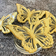 3D Acrylic Butterfly Cake Decor Birthday Cake Acrylic Solid Butterfly