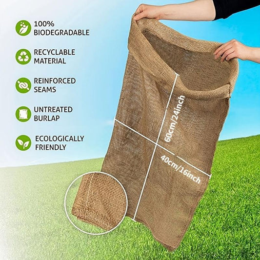 Large Burlap Potato Sack Race Bags - Outdoor Event Fun