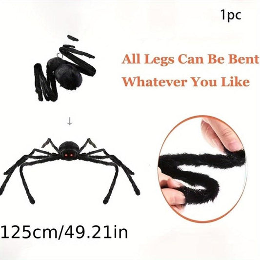 Halloween Spider Plush Toy Spider Web Chamber Trick Plush Spider