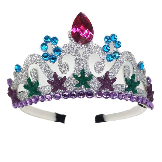 Mermaid Starfish Purple Crown Shell Fishtail Set for Girls