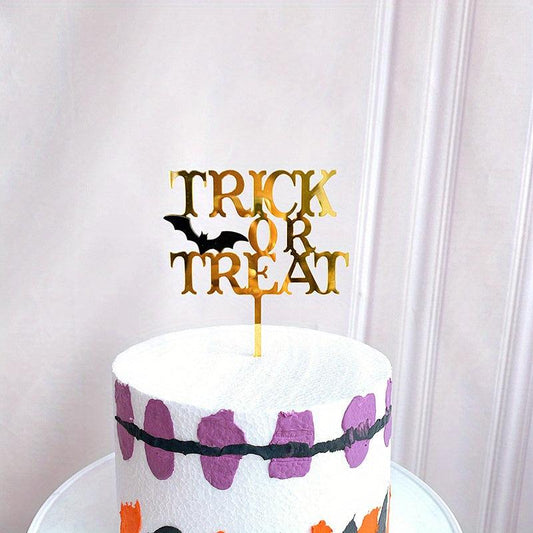 Halloween Acrylic Cake Insert Card Happy Halloween Party Cake Decoration