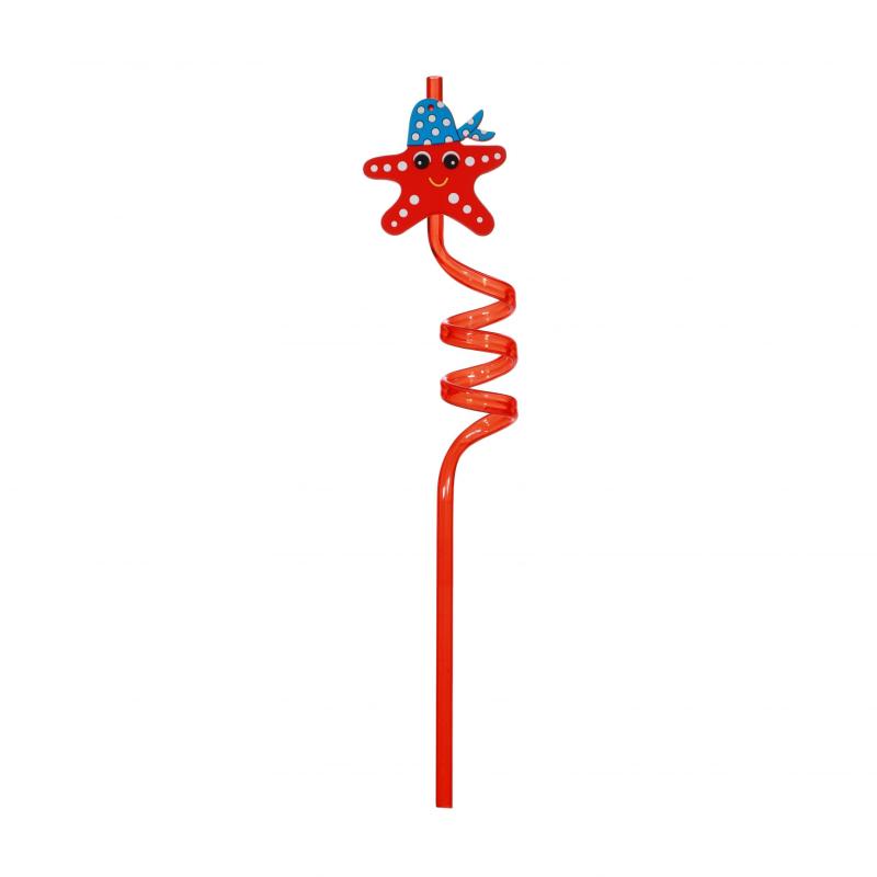 8 Piece Ocean Series Shark Jellyfish Bend Straw Party Favors