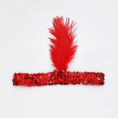 Halloween Red Sequin Headband for Dance Party