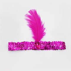 Halloween Red Sequin Headband for Dance Party