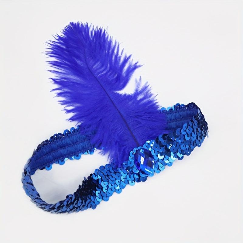 Halloween Red Sequin Headband for Dance Party