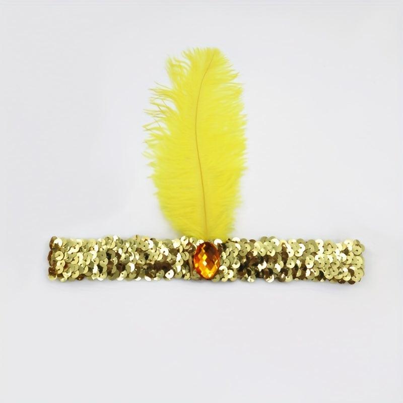 Halloween Red Sequin Headband for Dance Party