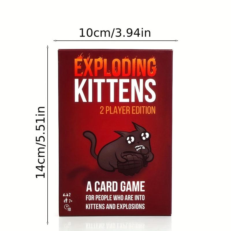 Exploding Kittens 2 Player Edition Strategic Board Game