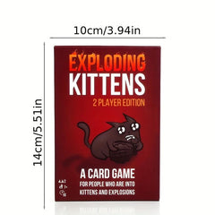 Exploding Kittens 2 Player Edition Strategic Board Game
