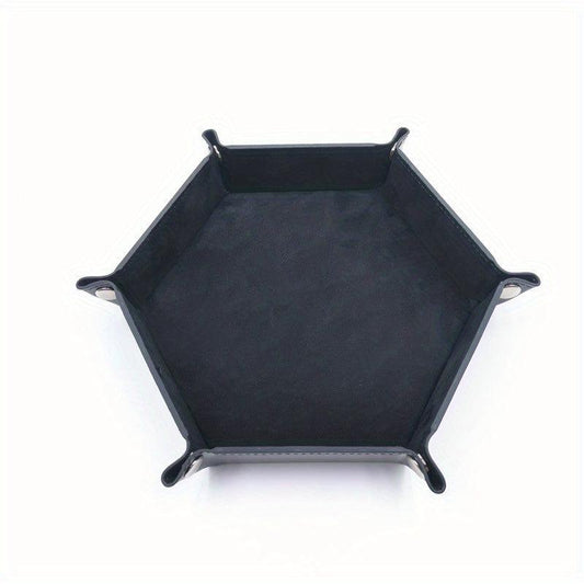 Herobaby Folding Dice Scroll Tray Set RPG Table Game PU Leather Holder Box