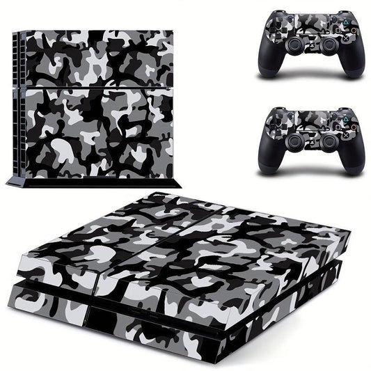 PS4 Slim Skin Cover Protector Vinyl Sticker + 2 Controller