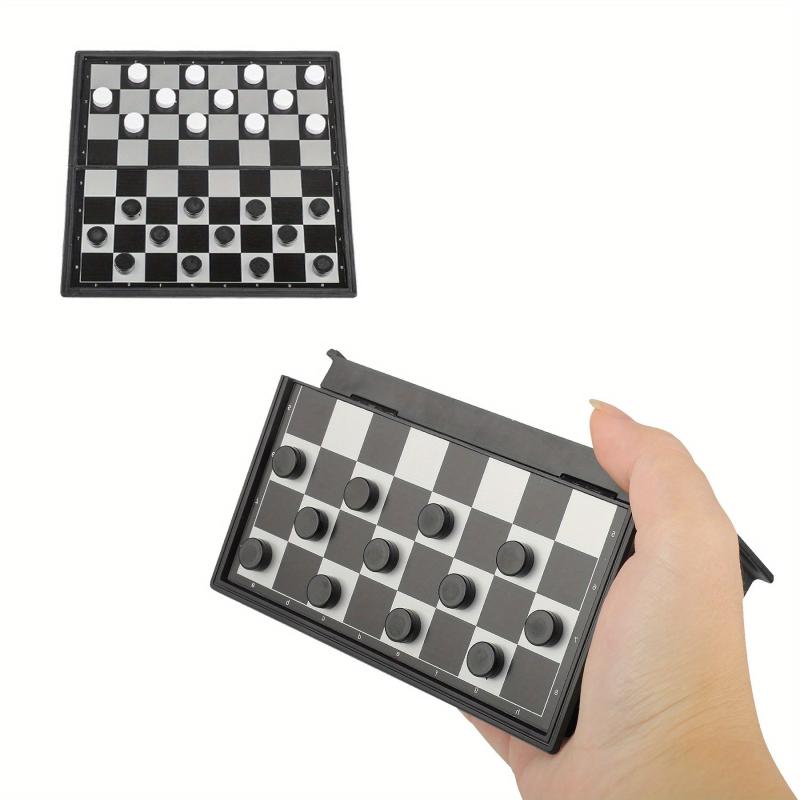 Mini Magnetic Chess Board Games Small Portable Folding Chess Travel Set