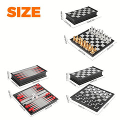 Mini Magnetic Chess Board Games Small Portable Folding Chess Travel Set