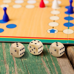 10 Wooden Dice 6 Sided Digital Game Props 16mm