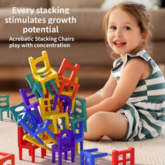 Children's Balanced Folding Chair Toys DIY Puzzle Parent-child Interactive