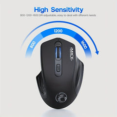 Rechargeable Wireless Gaming Mouse USB PC Laptop