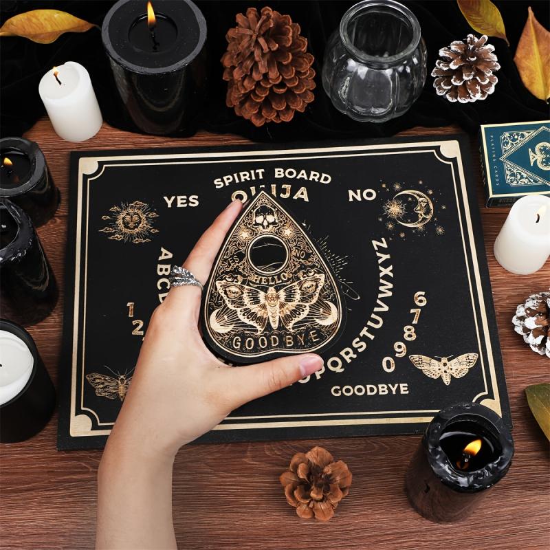 Wooden Talking Board Set with Laser Engraved Planchette