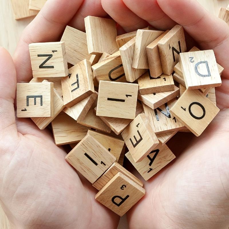 500 Wood Letter Tiles for Crafts DIY Gift Decoration Making Alphabet Coasters