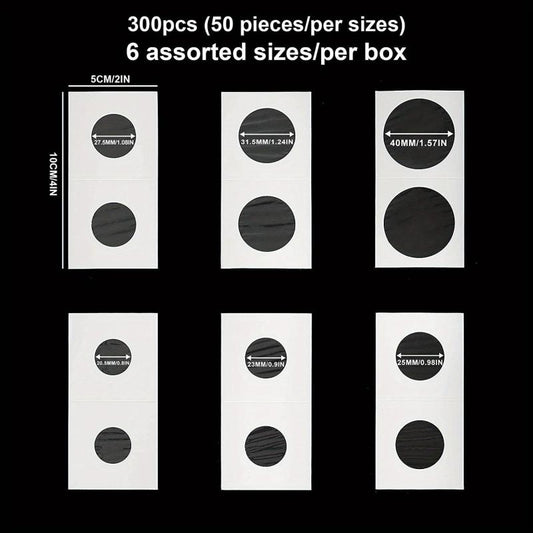 300 Cardboard Coin Clips for Collection Storage